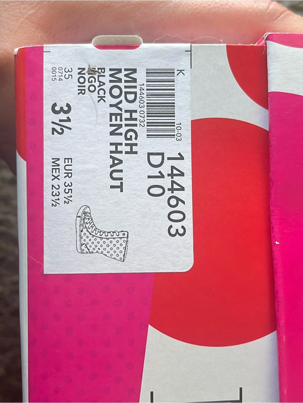 Minnie Mouse Polka Dot Shoes - Black & White - Picture 5 of 6